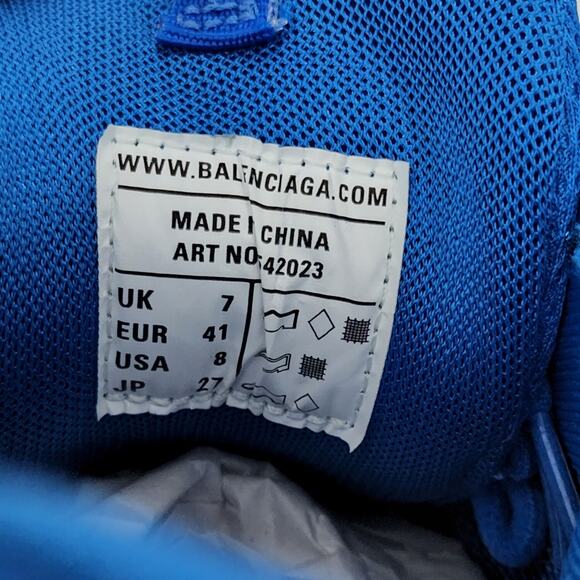 Balenciaga Track Sneakers Screen Blue size EU 41 / US 8 NIB - Picture 12 of 13